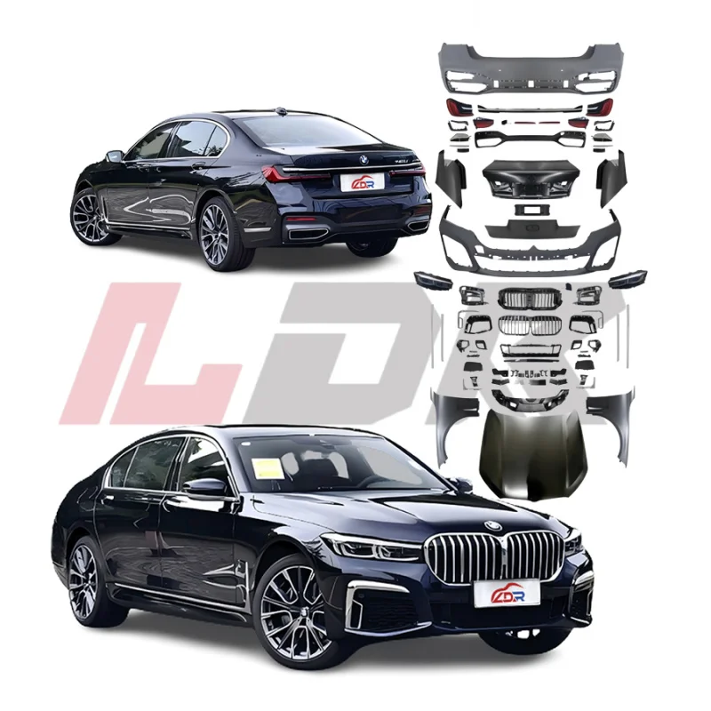 highest quality for BMW Body Kit 7 series F01/F02 09-15 change to G11/G12 long/short version facelift bumper and headlights LED