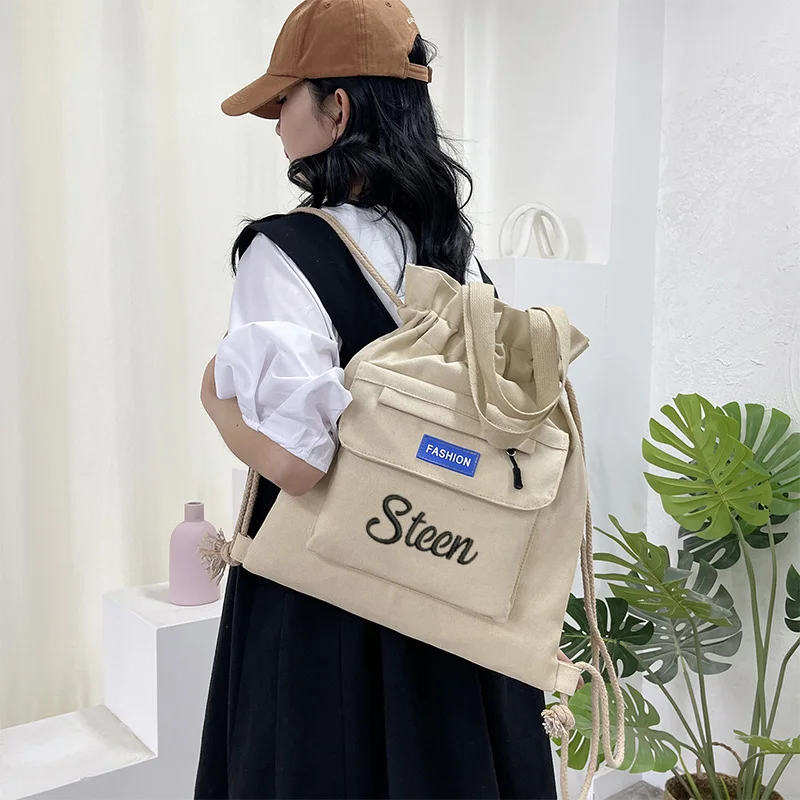 Sac en toile personnalisé pour femme, sac à dos solide pour document, Bundle Art personnalisé, chambre d'irritation des étudiants, déterminer, nouveau, 2024