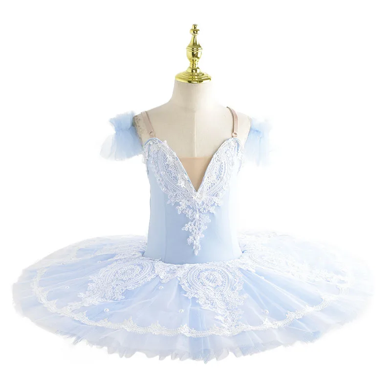 

Professional Ballet Tutu Dress Swan Lake Performance Dance Wear Blue Ballerina Tutu Costumes Ballet Leotard Dancing Dress