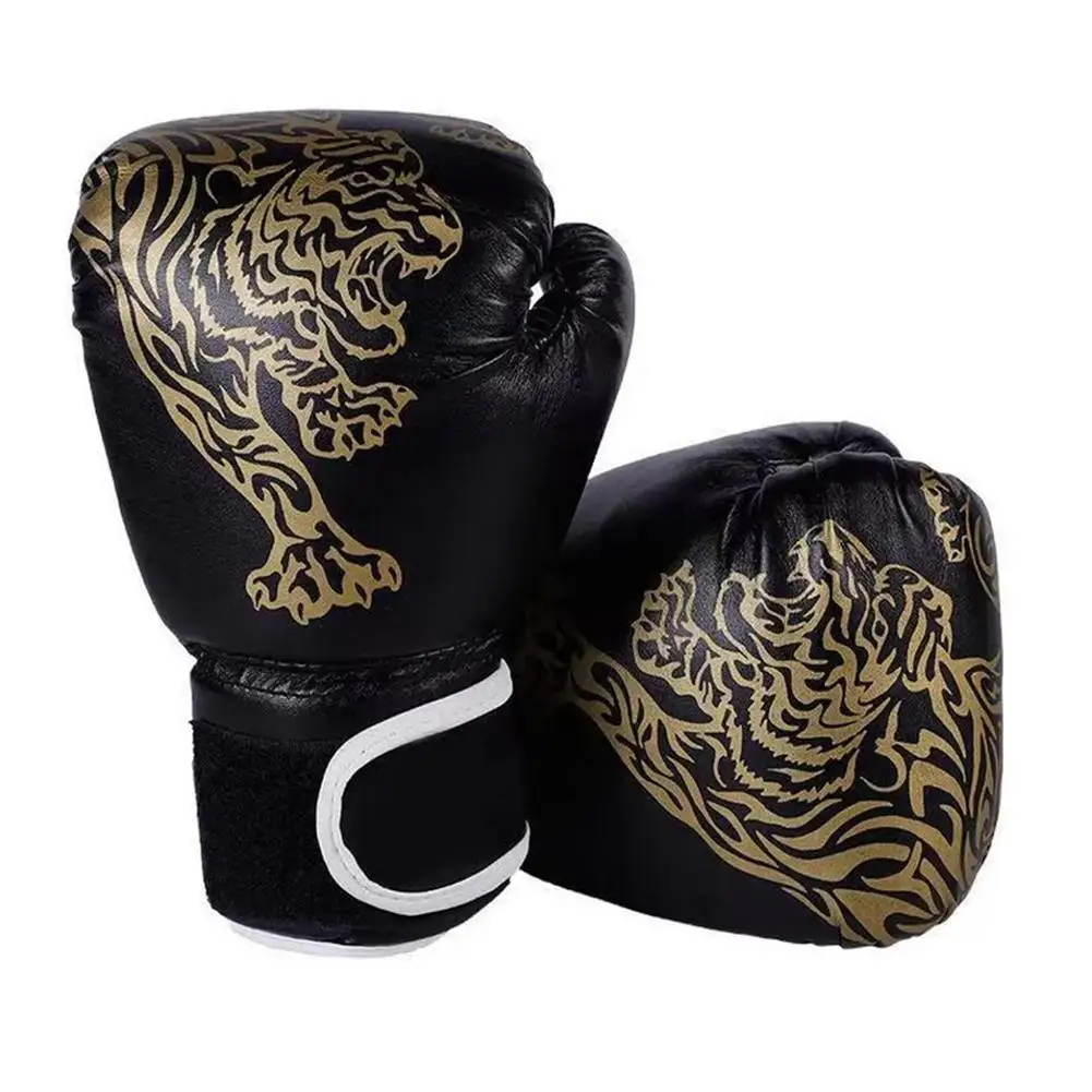 1pair Boxing Gloves For Men Women PU Karate Muay Thai Guantes De Boxeo Free Fight MMA Sanda Training Adults Kids Equipment