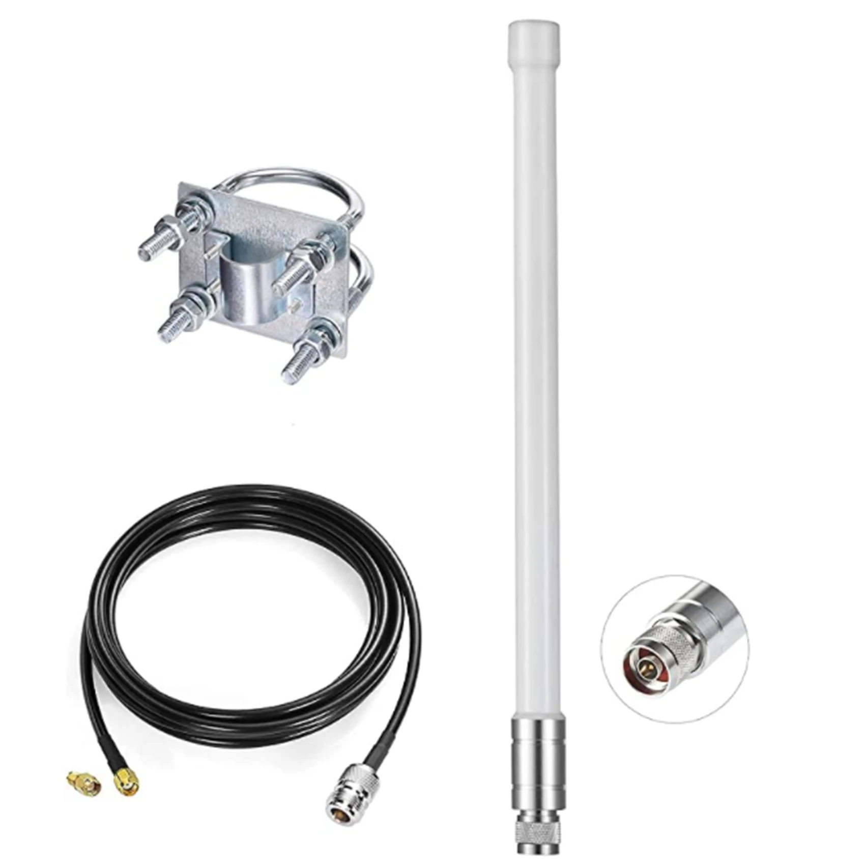 

Weatherproof 868Mhz LoRa Gateway 8DBi Antenna 858Mhz-878Mhz Omni-Directional Glass Fiber LoRaWan Antenna