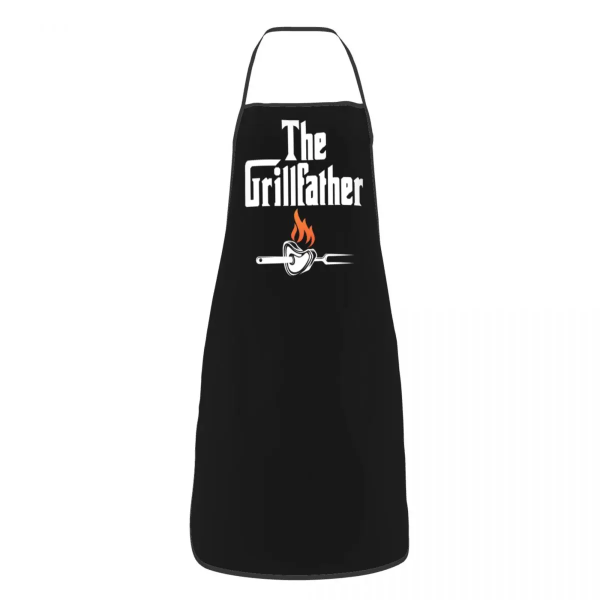 Custom Funny Grillfather Barbecue Apron for Women Men Unisex Bib BBQ Master Cooking Kitchen Tablier Cuisine Chef Gardening