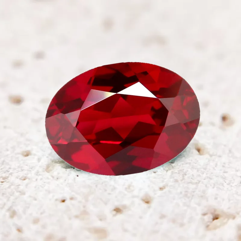 13x18mm 16,0ct Labor-Gezüchteter Rubin Ovaler Schliff Taubenblut-Rot DIY-Anhänger Schmuckherstellung Hauptmaterialien – Detail 8