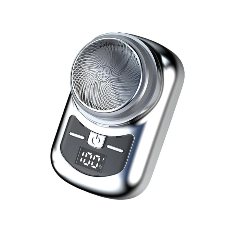 ทนทานมืออาชีพเคราใบหน้าทริมเมอร์แบบชาร์จดิจิตอลสำหรับผู้ชายมีดโกนเครื่องตัดตัดผมพร้อมไฟแสดงสถานะแบตเตอรี่