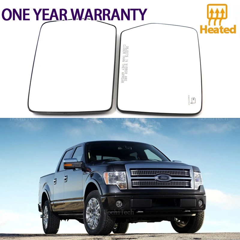 Rearview Mirror Glass Door Wing Mirrors Heated Side Mirror Glass for Ford F-150 F150 XL King Ranch Raptor SuperCrew 2004-2010