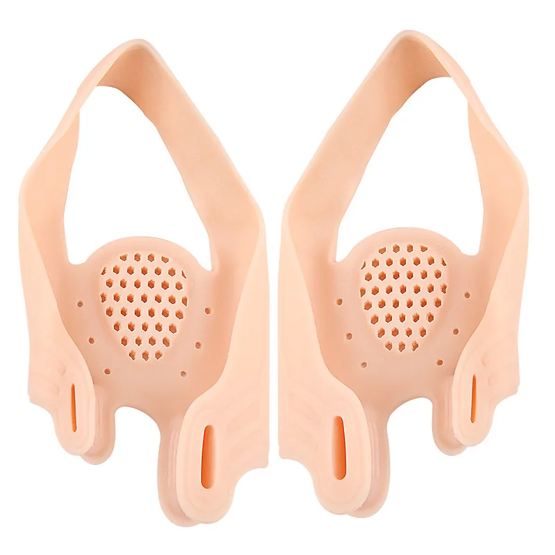 وسادة الأمامية بفتحة مزدوجة فاصل أصابع القدم ممتص للصدمات وسادة تدليك قوس مرنة ومقاومة للاهتراء يمكن قطع شريط الشد