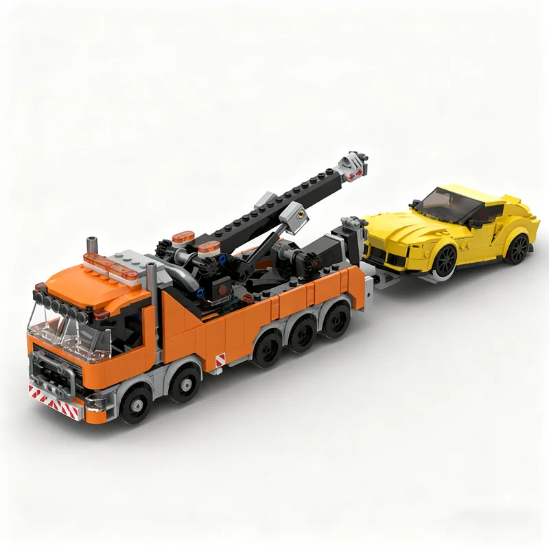 1010 elementów MOC MOD Ciężarówka Ratownicza City Champions Super Samochód Model Zabawki Klocki Konstrukcyjne Prezenty Świąteczne Architektura Edukacja dla Dzieci