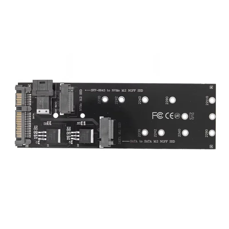NGFF M-Key a Slimline SAS NVME Pcie 22Pin SATA Adattatore Convertitore SSD adatto per scheda madre desktop portatile