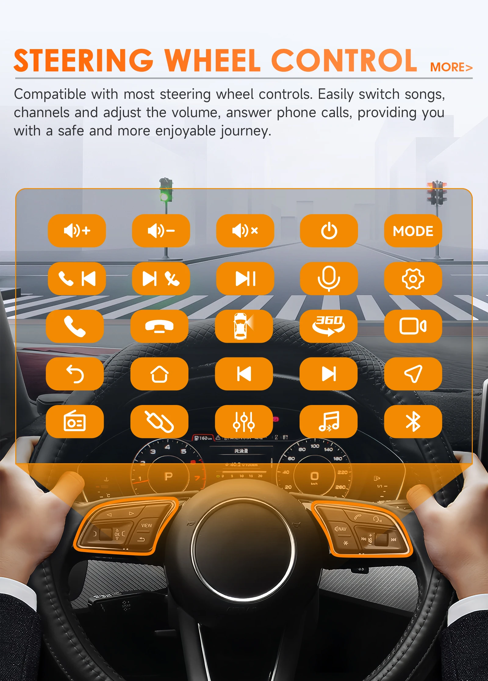9-calowe radio samochodowe Hizpo 2Din z Androidem 14 do Peugeot 407 CC SW 2004 - 2011, Auto CarPlay, 4G, BT, GPS, RDS, DSP, SWC, Snapdragon 6115, jednostka główna — zdjęcie 5