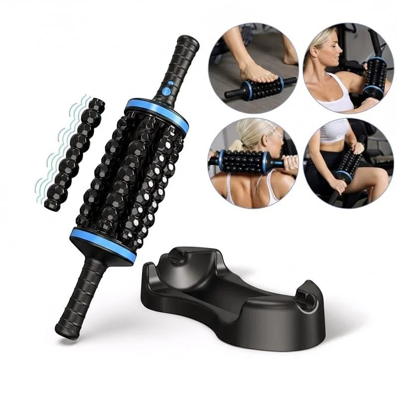 Portable Gym Rechargeable Muscle Roller Massager with Wireless Remote Control Percussive Therapy for Body Application