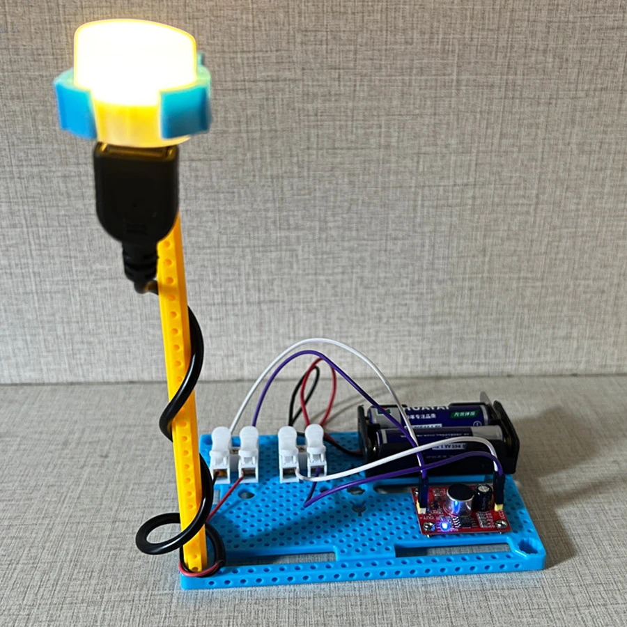 音声制御ライト付き子供向け科学玩具-stem技術物理学3dパズル学習キット-子供向け教育玩具