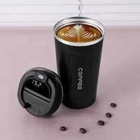 Hot 510Ml Smart Thermo Bottle For Coffee LED Temperature Display Thermal Mug Insulated Tumbler Coffee Cup