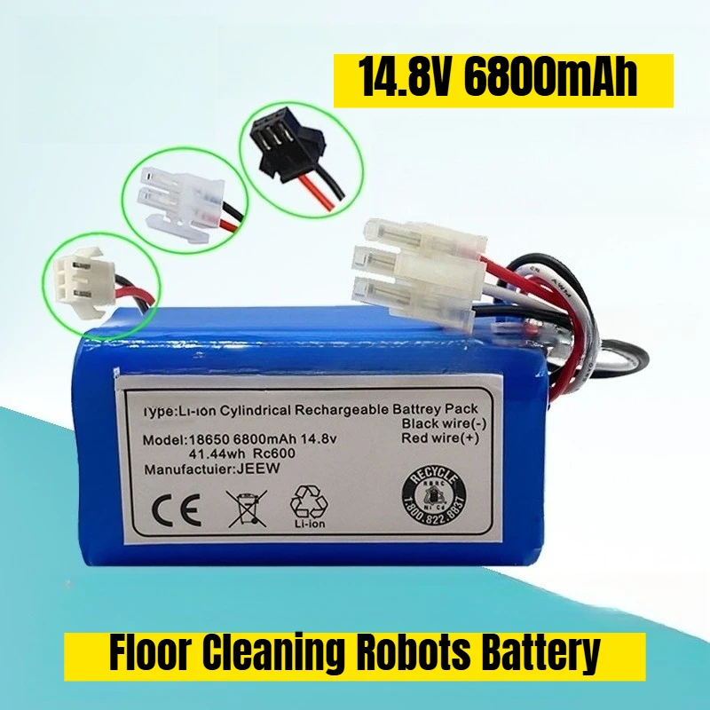 

14.8V 6800mAh Rechargeable Lithium Batteries for Floor Cleaning Robots Battery