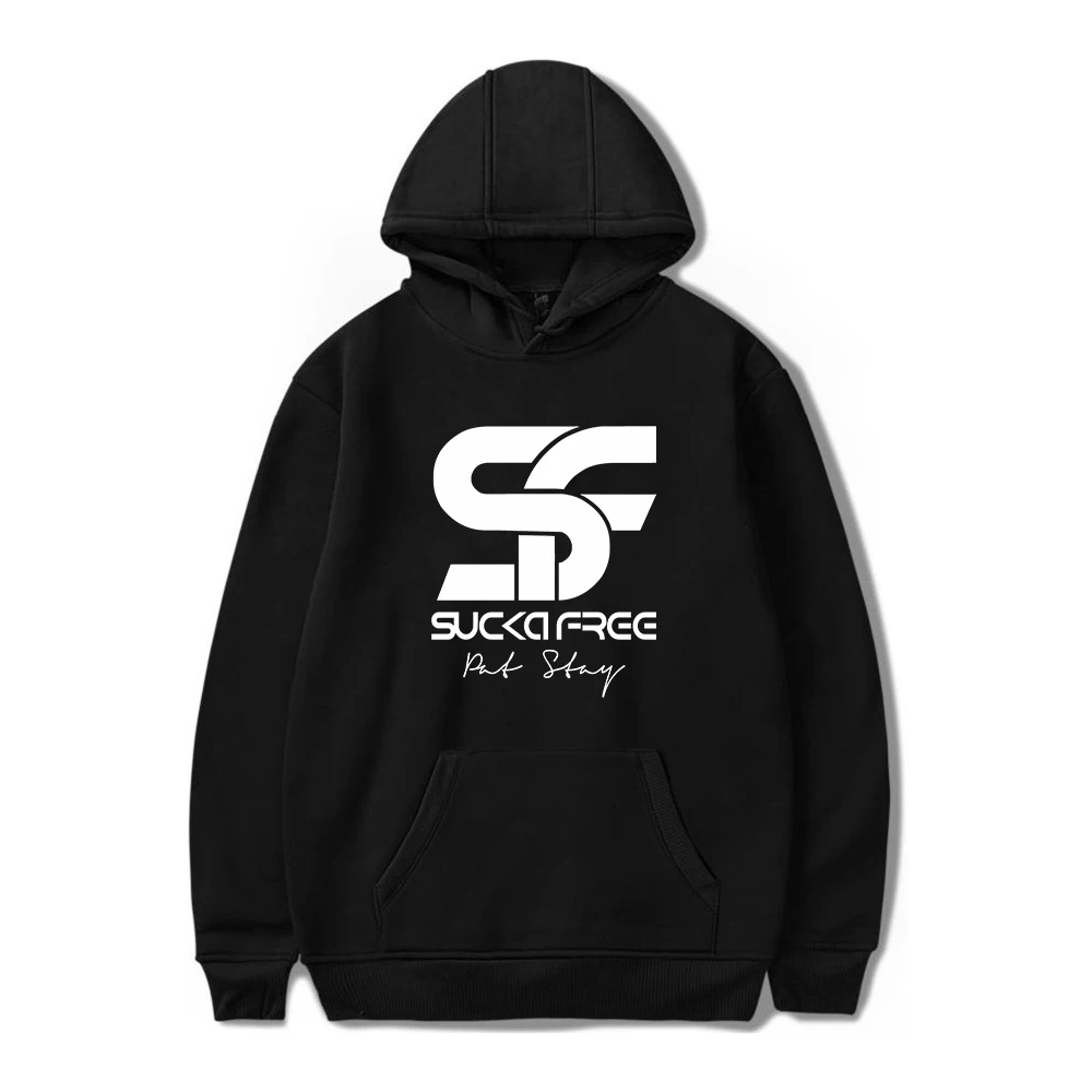 

Pat Stay Hoodie Sucker Free Merch Unisex Long Sleeve Women Men Hooded Sweatshirt Rip Rapper Hip Hop Clothes