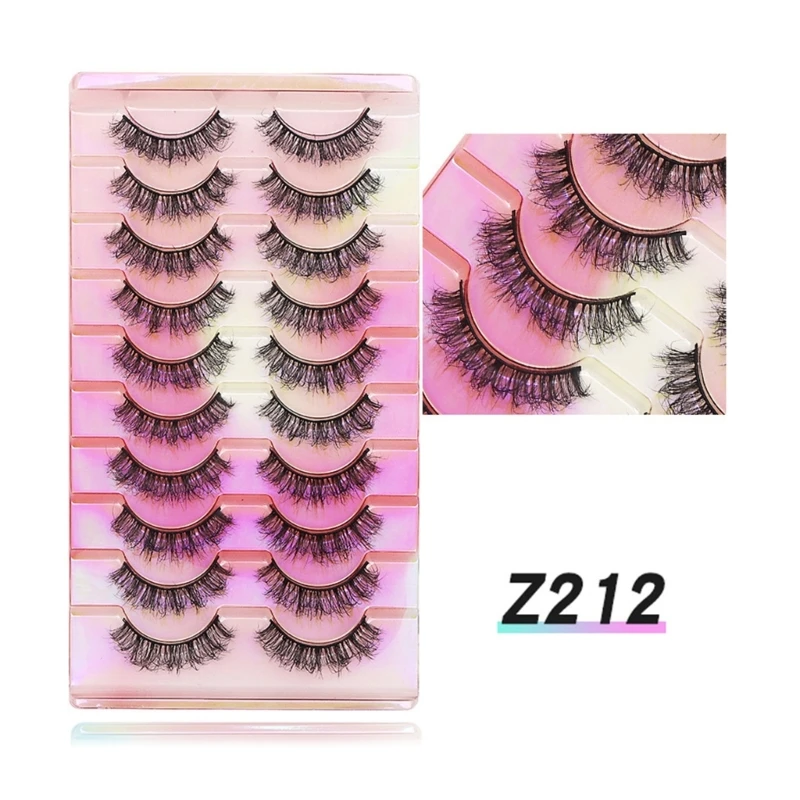 Handmade Eyelashes Fluffy-Mink Lashes Natural Mink-False Eyelashes Makeup Lashes Drop Shipping