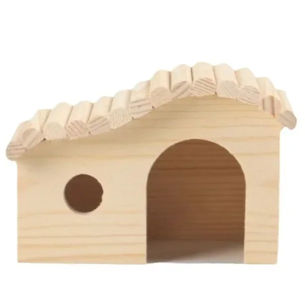 

Wooden Hamster Toys, Forest Cabin, Hamster Nest, Wooden Cabin Toy Lookout