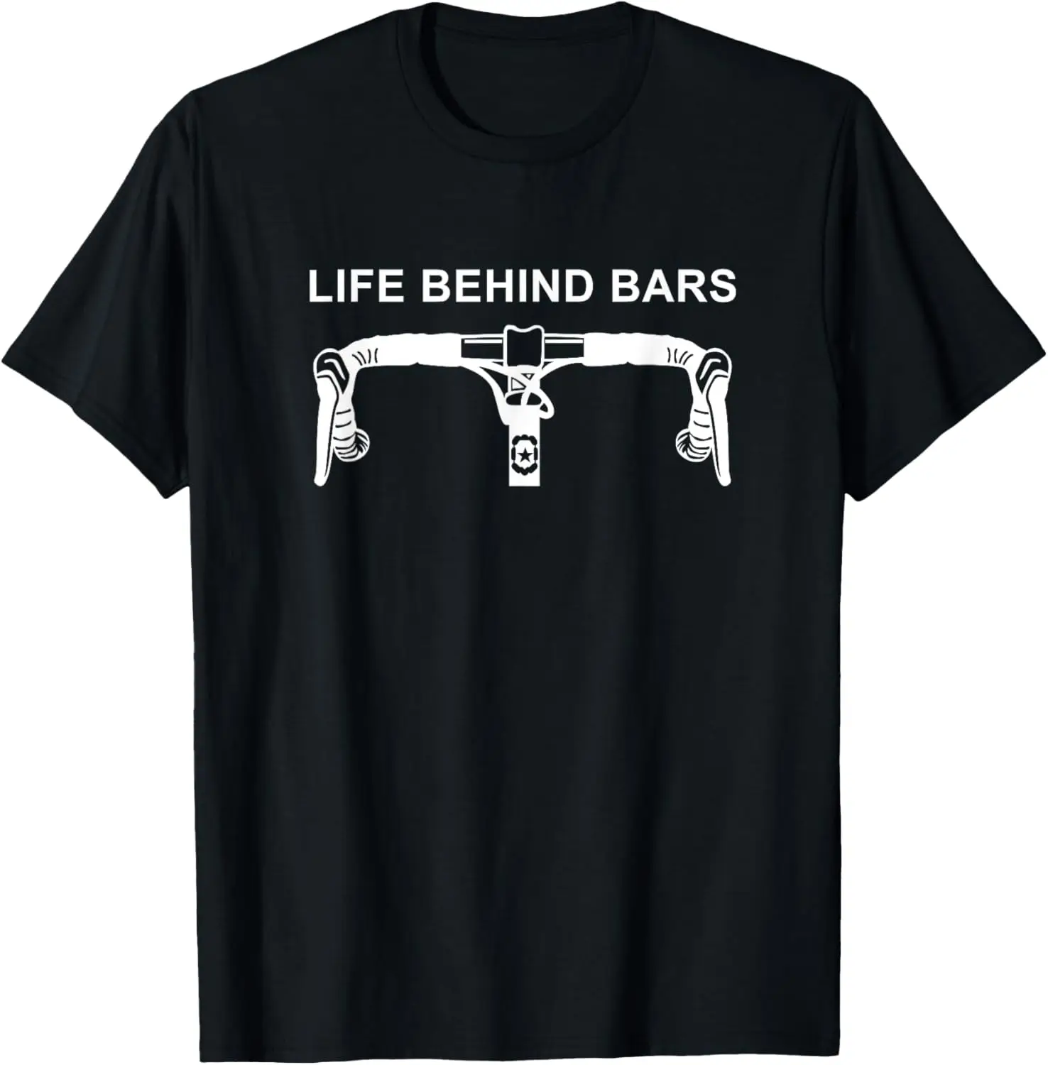 LIFE BEHIND BARS T-Shirt Funny Cycling Biking Tee T-Shirt