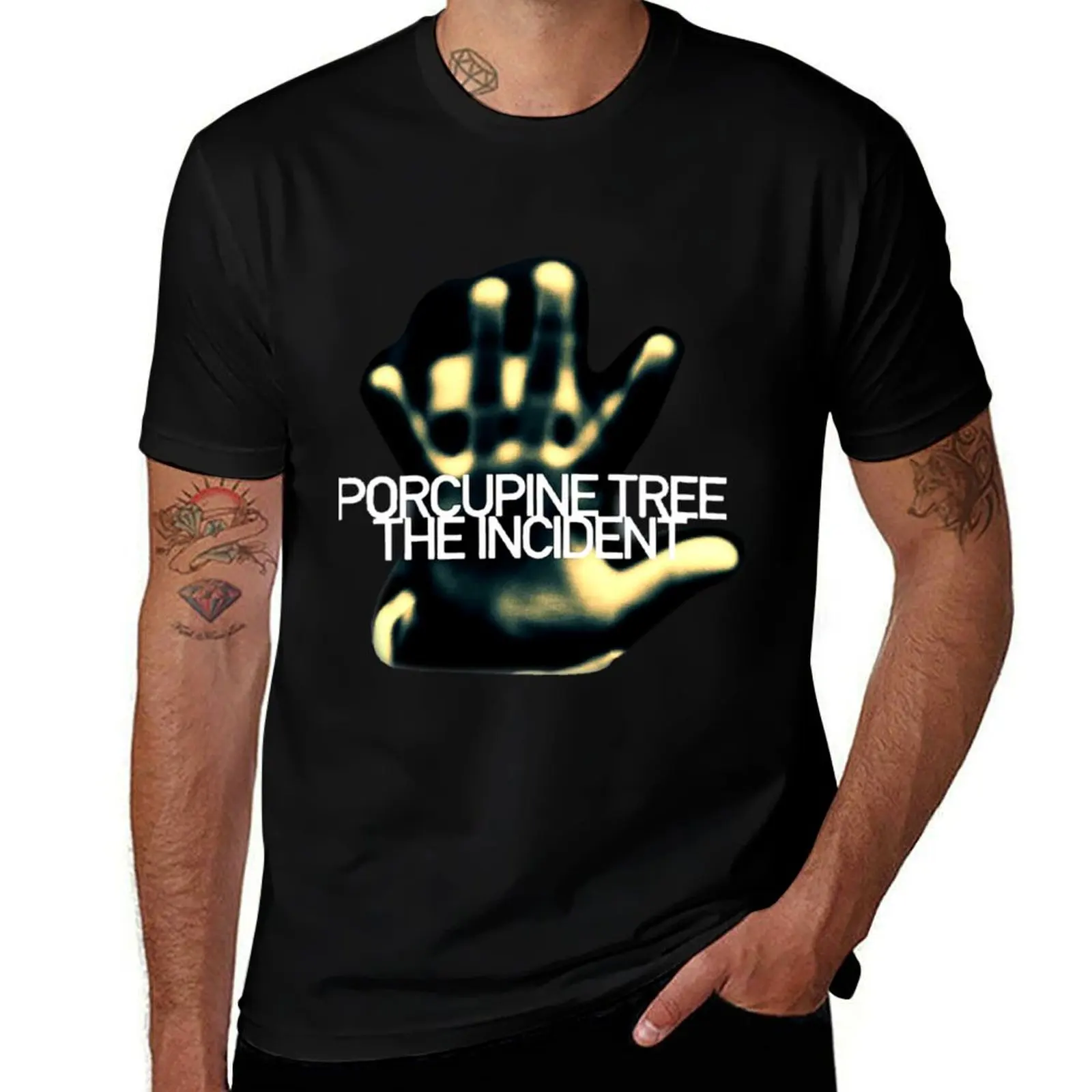 porcupine tangan T-Shirt blanks man clothes Short sleeve tee mens plain t shirts