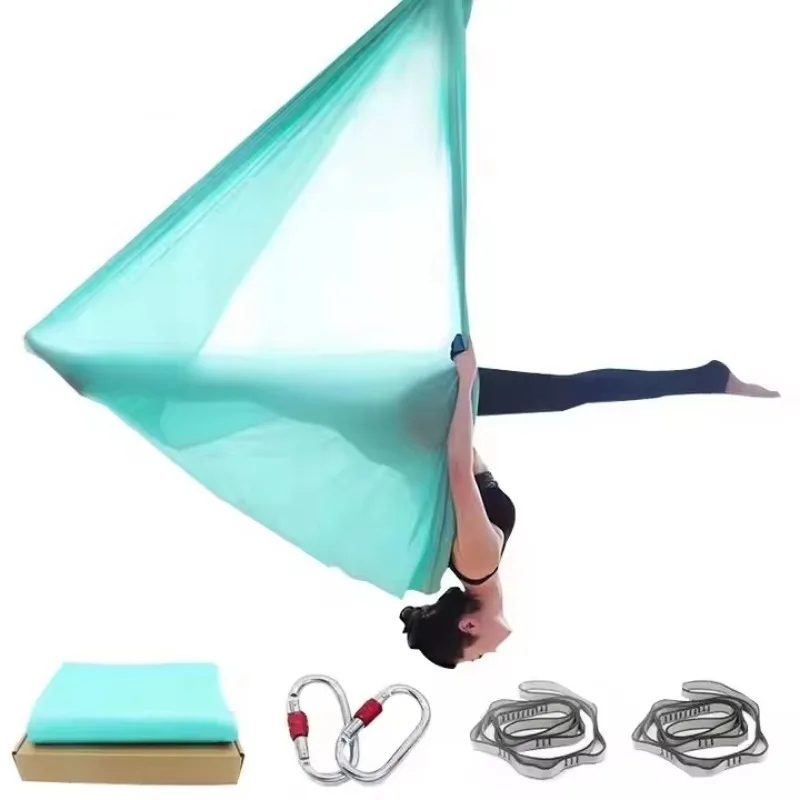 

Гамак для аэро-йоги на заказ, разноцветный, для инверсии и антигравитационных тренировок, для домашнего спортзала, из полиэстера, хит продаж