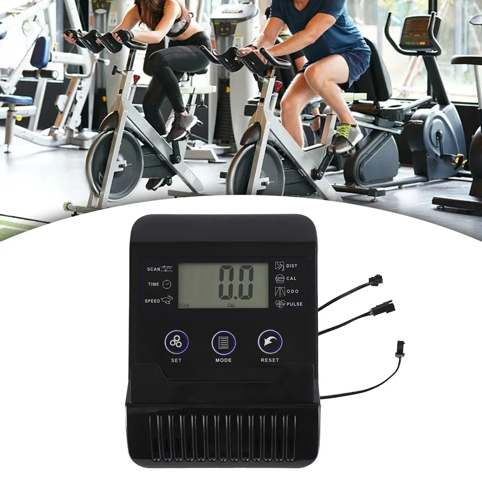 

Monitor Speedometer Rowing Machine Monitor Screen for Indoor Cycling Gym Home