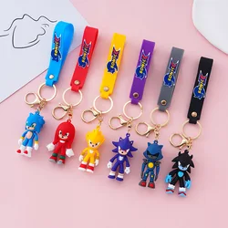 Supersonic Sonik Keychain Cartoon Characters Free Shipping Creative Gifts Action Figure Car Key Chain DIY Jewelry