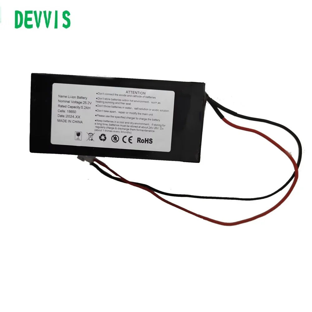 1pc  5.2ah Lithium Battery For DEVVIS Robot Lawn Mower H750T/E1800 Series