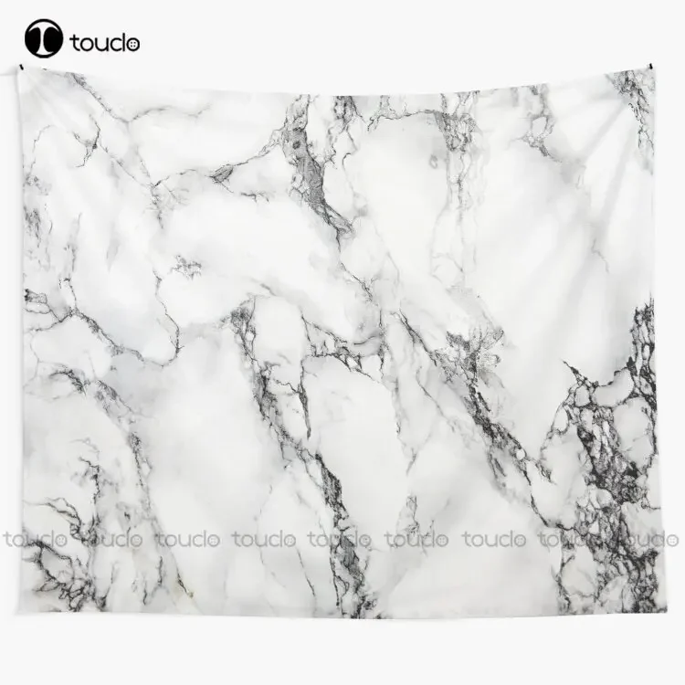 

White Marble Elegant Natural Gray Tapestry Fun Tapestry Tapestry Wall Hanging For Living Room Bedroom Dorm Room Home Decor