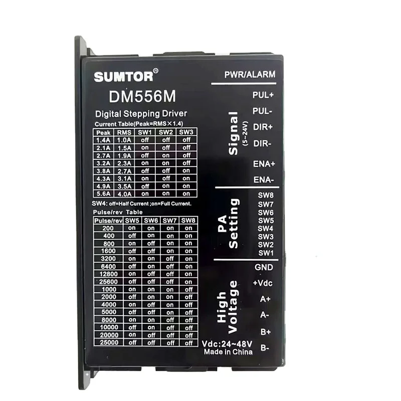 2 قطعة 24VDC الرقمية 2 المرحلة خطوة سائق المحرك DM556M ل Nema 23 محركات متدرجة Sumtor