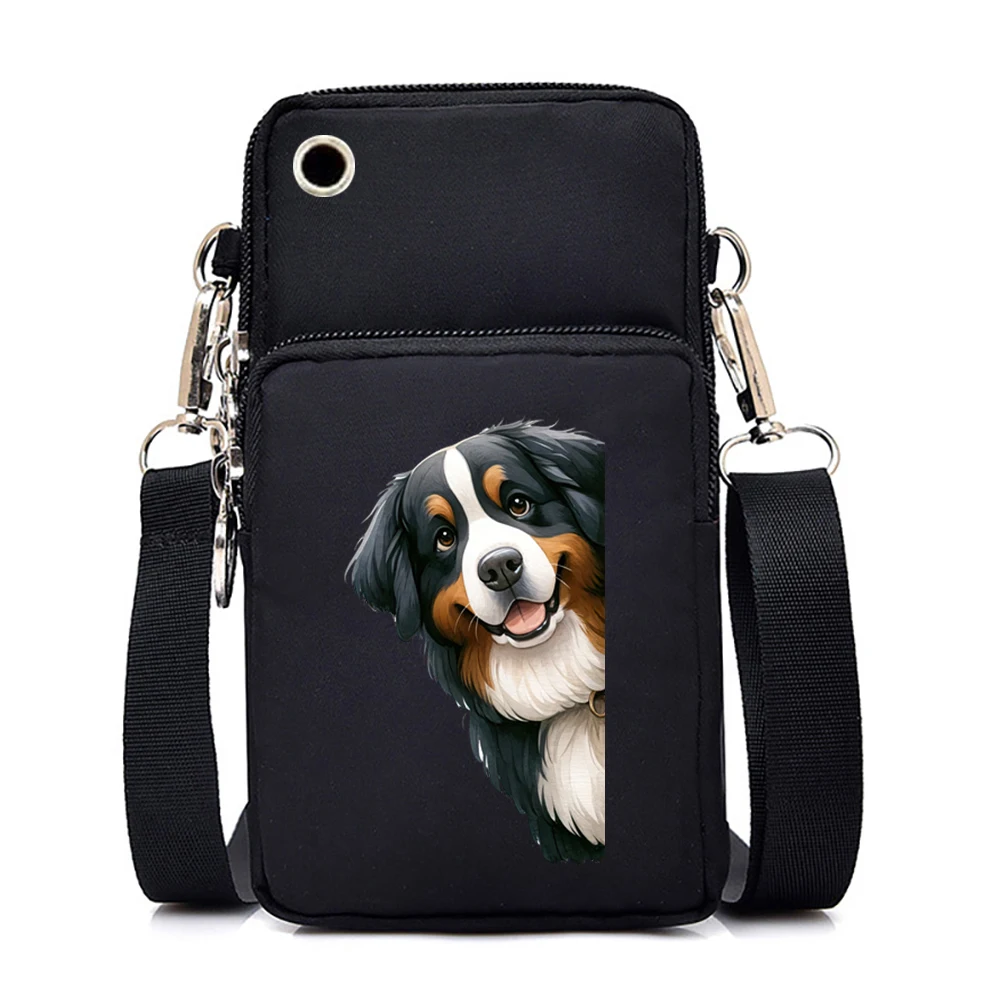 Mobile Phone Bag Women Men 3D Animal Dog Series Print Portable Crossbody Bags 2026 New Shoulder Purses and Handbags