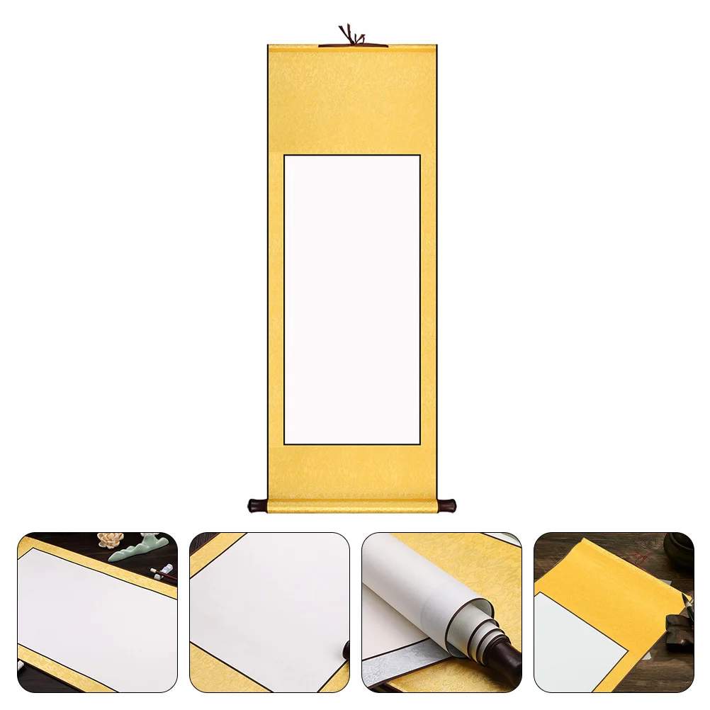 

Blank Xuan Paper Scroll for Art Writing Elegant Design Suitable for Calligraphy Practice Home Decor Functional Rice Paper Supply