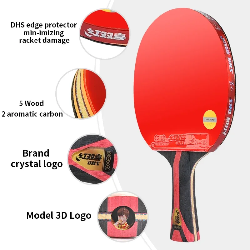 table tennis rackets profesional 	 dhs 8002 table tennis racket