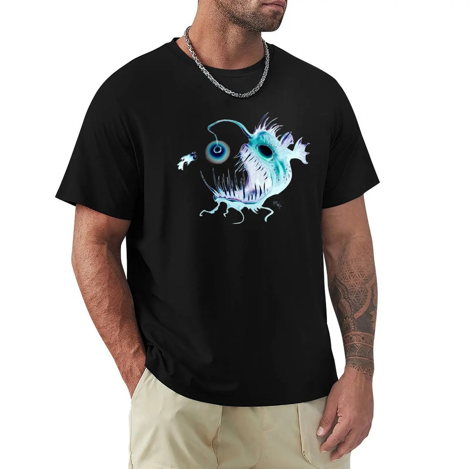 

Angler Fish T-Shirt Independence Day Short Sleeve T-Shirt