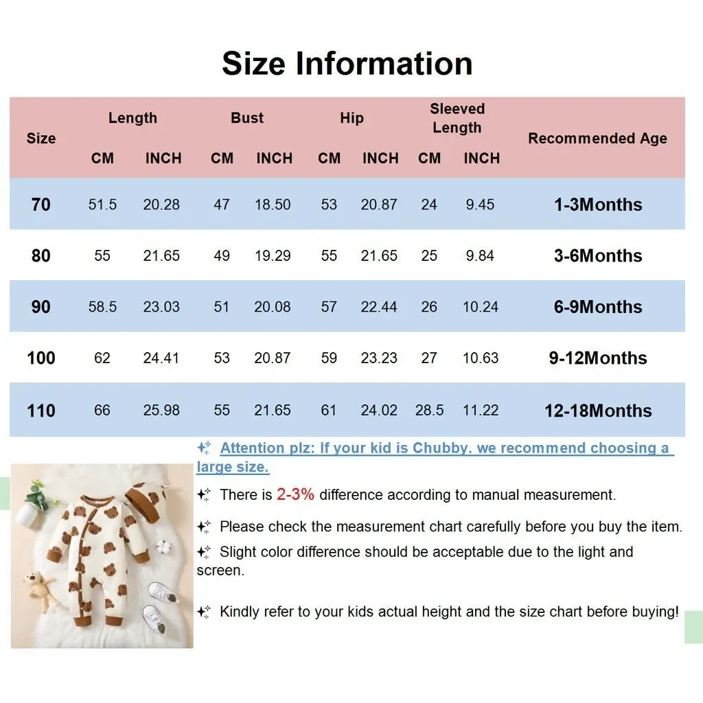2 قطعة ارتداءها الخريف الوليد بيبي بوي بأكمام طويلة الدب طباعة رومبير قبعة لطيف الرضع الصبي ارتداء اليومي للأطفال الصغار 1-18 أشهر