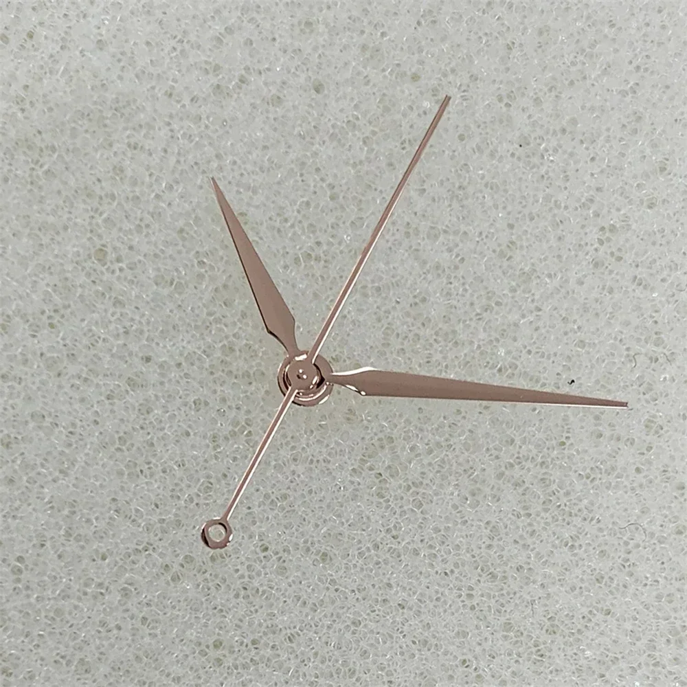 Agujas para reloj mecánico, 13mm x 13mm x 9mm, manecillas NH35 sin punteros luminosos de oro rosa/plata/dorado para movimiento NH35 NH36 4R 7S, nuevo