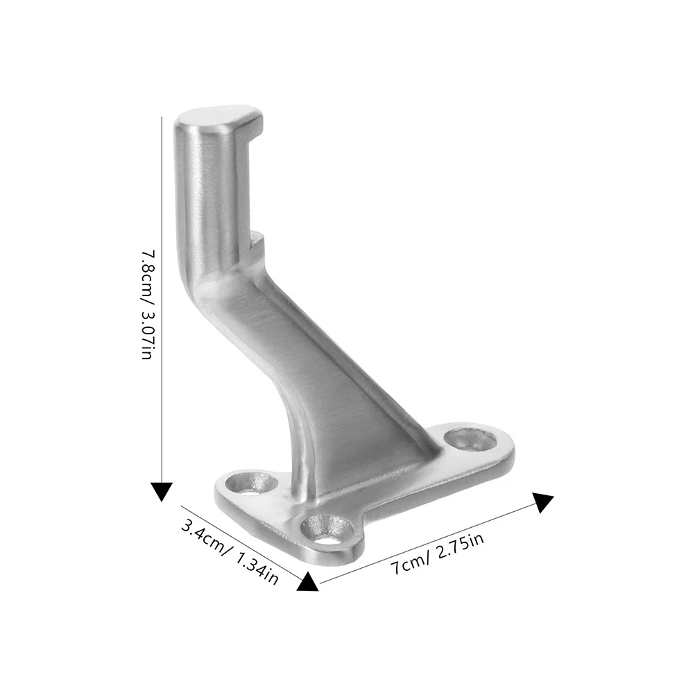 3Sets Handrail Brackets for Indoor Stairs Easy Installation Railing Hardware Durable Stainless Steel Handrail Holder Set