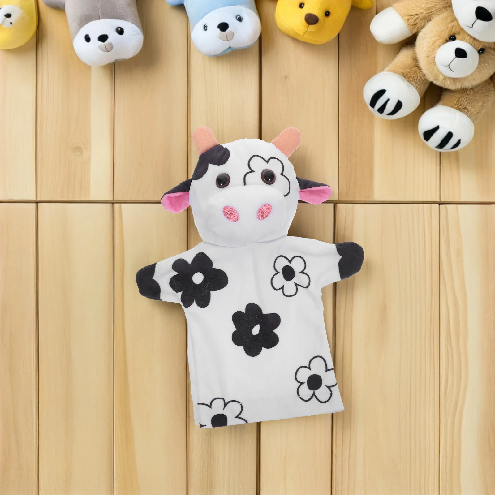 

Farm Animal Hand Puppet Lightweight Portable Design for Classroom Outdoor Family Use Simulation Farm Animal Playset Encourages