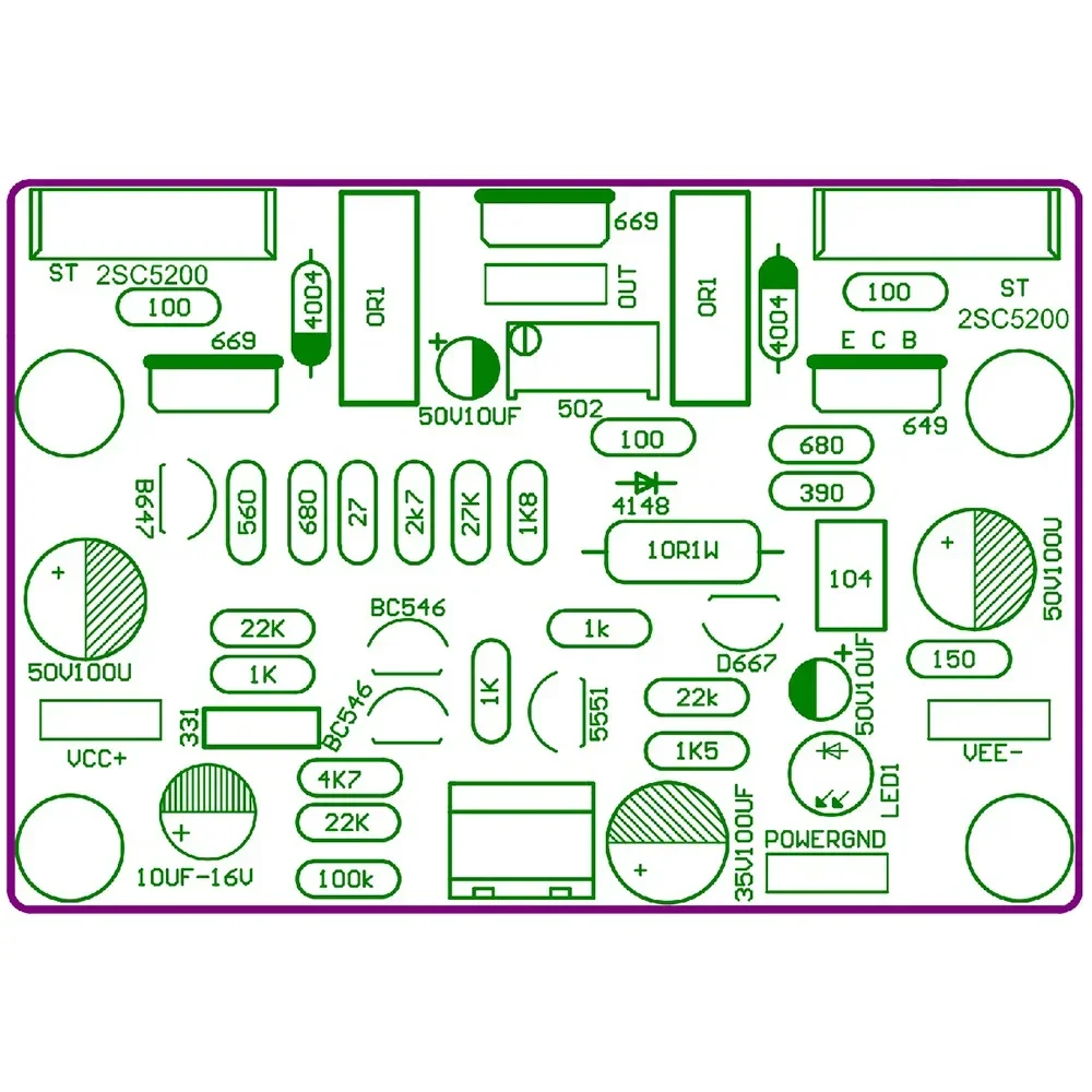 2 pçs naim nap250 15v-40v mod potência estéreo amplificador de alta fidelidade de áudio 80w kits diy e baord acabado