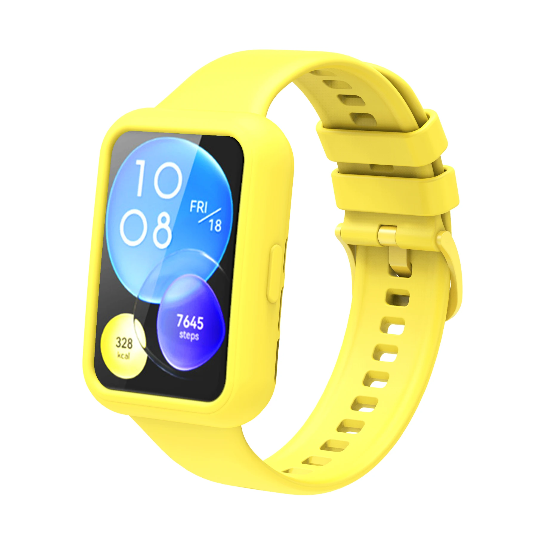 Silicone Case For Huawei Watch Fit2 Smart Watch Anti-drop Protection Cover Replacement Preservation Shell Accessories