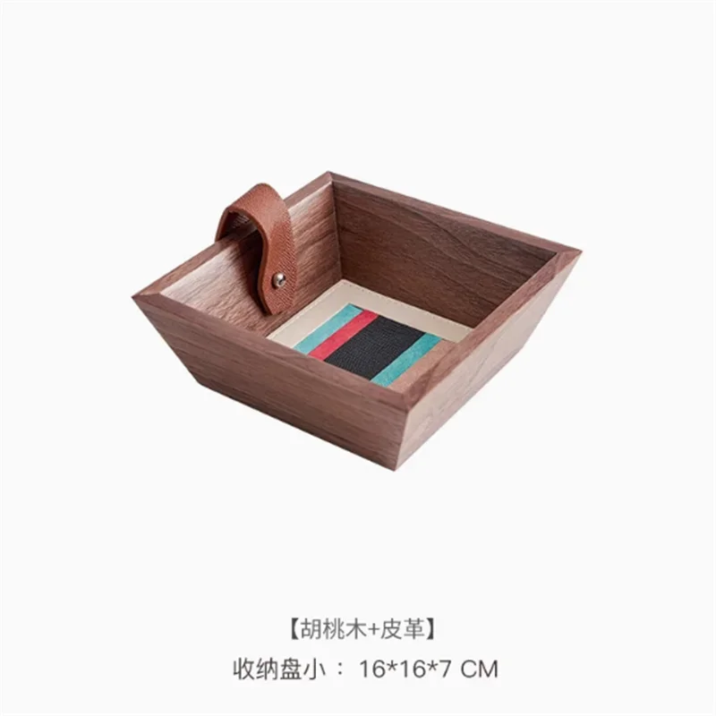 Desktop Decoration Storage Tray, Wooden Sundries, Cosmetic Storage Box, Key, Mobile Phone Holder Boxes, Stationery Organizer