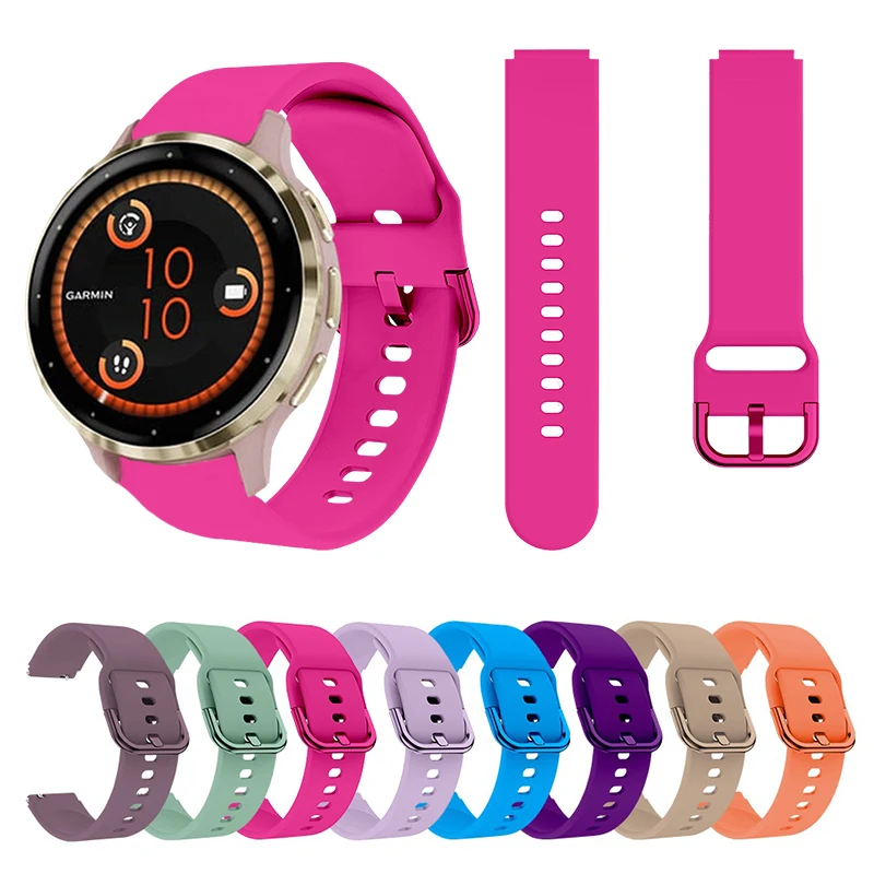 18 mm buntes wasserdichtes Armband, passend für Garmin Vivomove 3s BB Pink A Girly Touch Ersatzband, geeignet für Garmin Venu 3S/2S