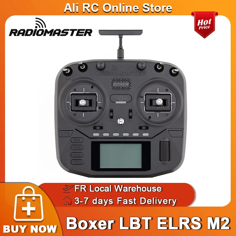 Original RadioMaster Boxer ELRS 2.4G LBT FCC Version 16CH (M2) V4.0 Hall Gimbals Funksteuerungssystem EdgeTX Dual-Band Dual FPV Drohnen-Sender Fernbedienung
