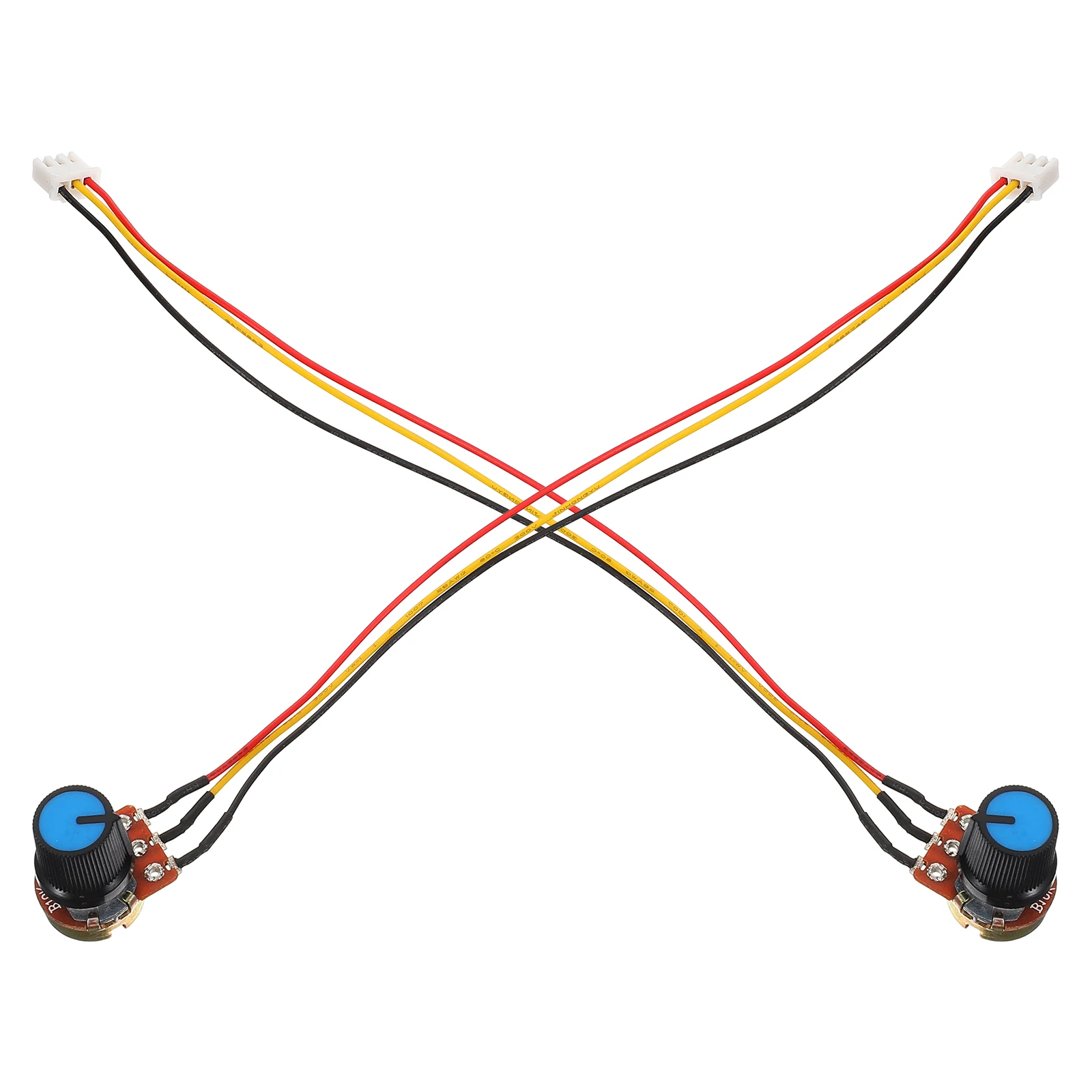 

2pcs Iron Plastic Potentiometer Speed Control Knob Switch Adjustable Variable Resistor Linear Taper Rotary for Guitar Parts