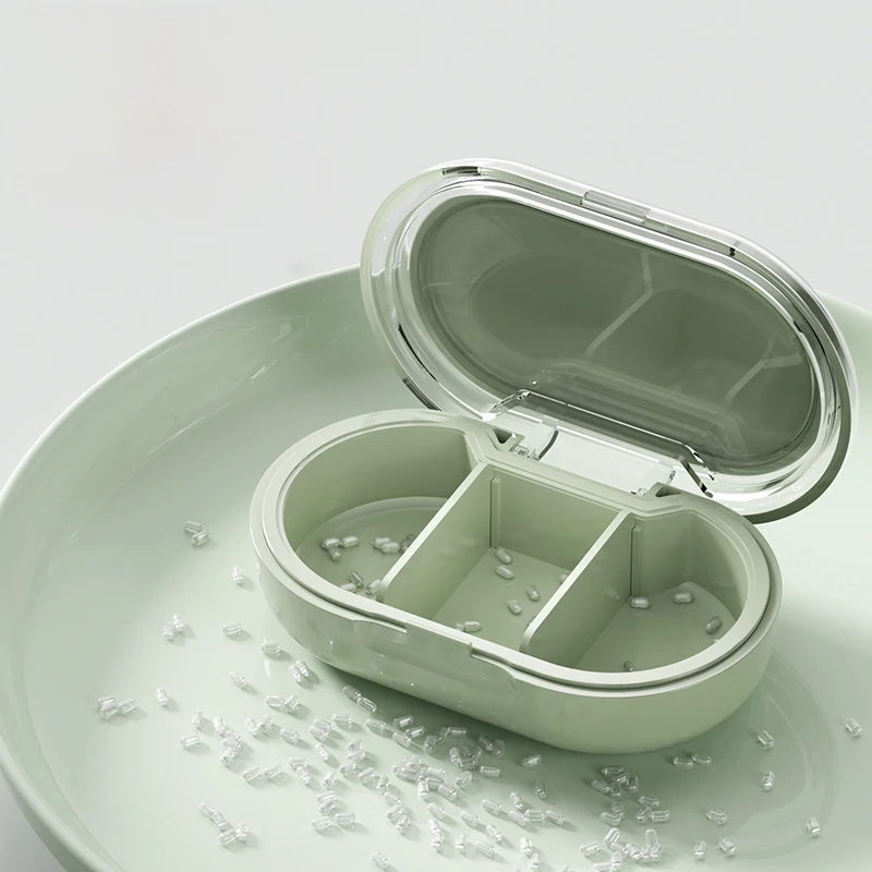 منظم حبوب الدواء الأنيق مع 3 فتحات - مثالي للتشغيل - الذهاب، مثالي للمسافرين وال جداول المزدحمة، فرز الحبوب بسهولة