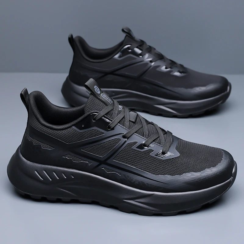 Men's Summer Breathable Non-slip Athletic Shoes, Cushioning Casual Footwear for Running, Travel, Outdoor Hiking and Mountaineeri