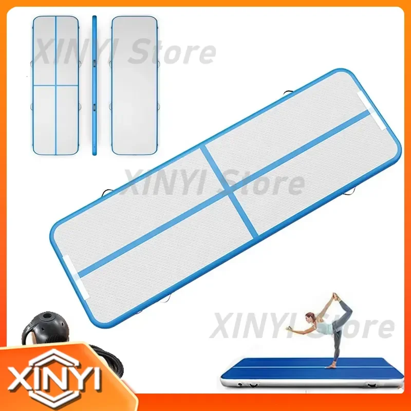 Inflatable Yoga Fitness Mat Balance Air Track Barrel Block Bundle with Incline Ramp Mat for Gymnastics
