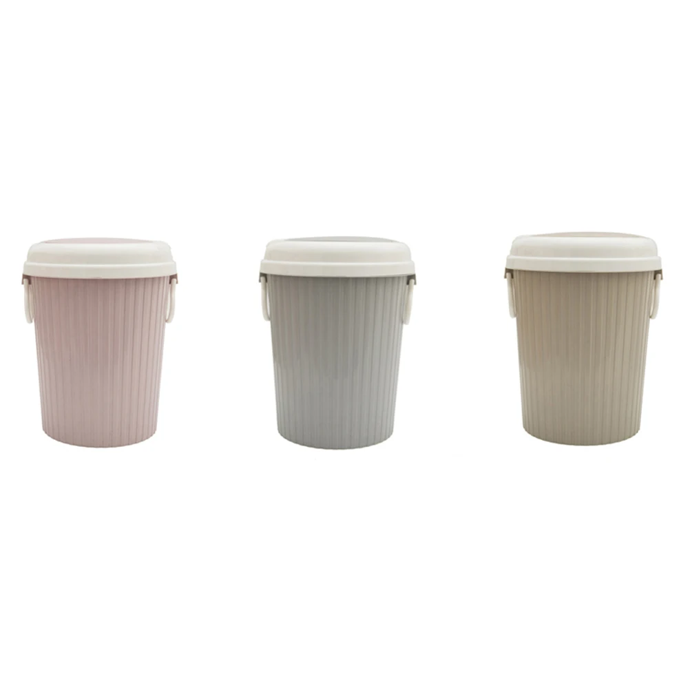 

Simple Trash Can Bin Garbage for Room Counter Mini Fancy Kitchen with Lid Flip Office