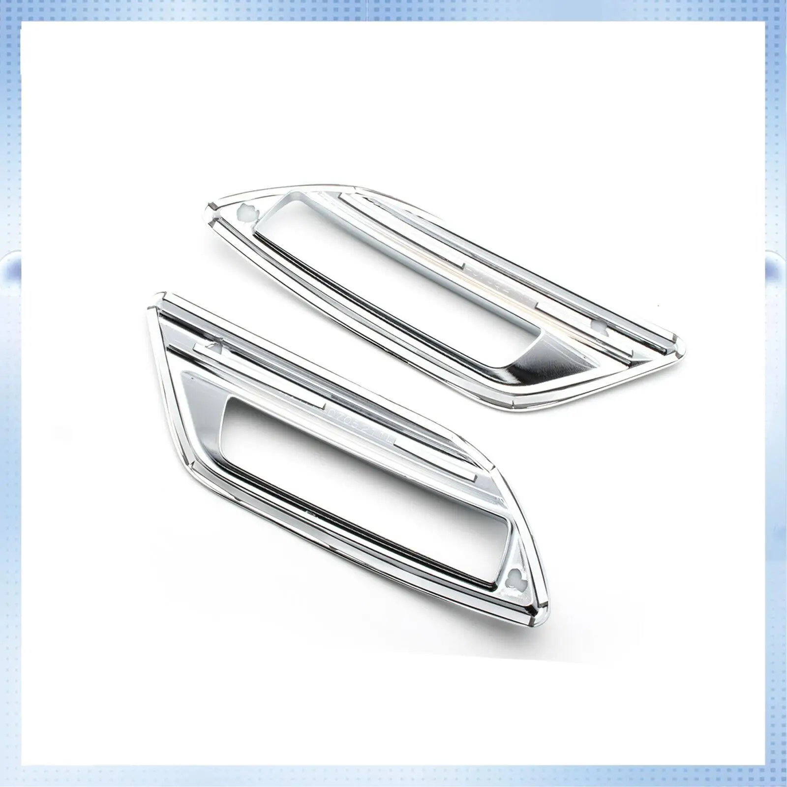 

A70R-For Nissan Sentra 2016-2019 Seden Chrome Rear Bumper Fog Light Lamp Reflector Protect Cover Trim Molding Car Decoration