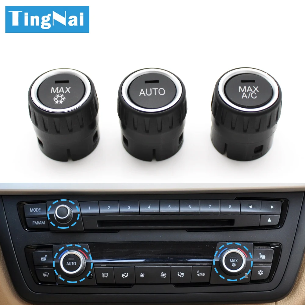 

AC Heater Climate Control Switch Button Radio Volume Knob Cover For BMW 1 2 3 4 M4 Series F20 F21 F22 F87 F30 F31 F34 F32 F36