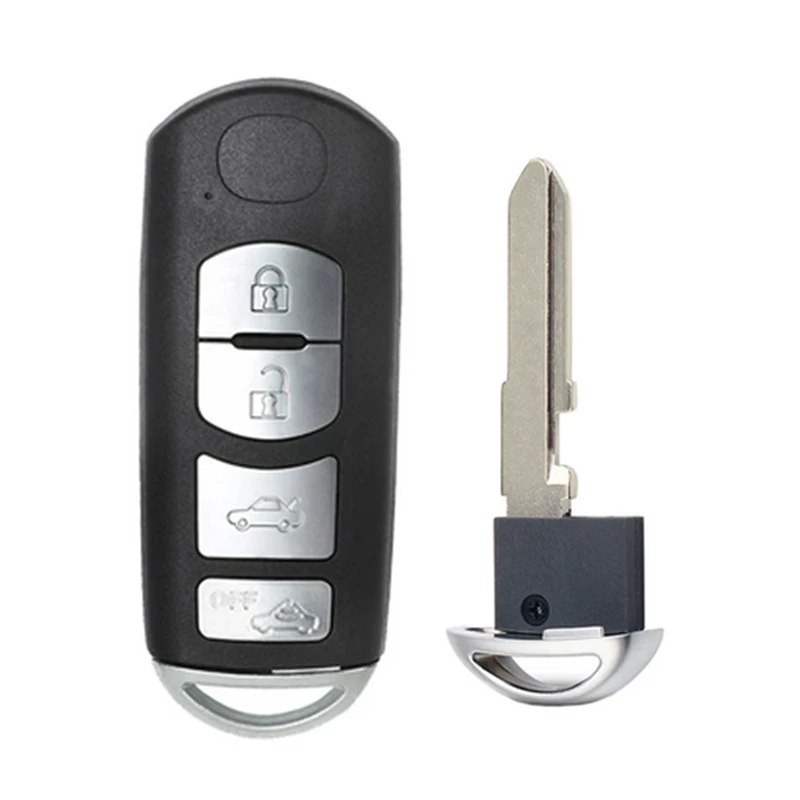 DIYKEY Smart Remote Car Key 3 / 4 Button 433MHz 49 Chip FOB for Mazda 6 3 MX-5 CX-3 CX-5 CX-7 Model: SKE13E-01 Mitsubishi System