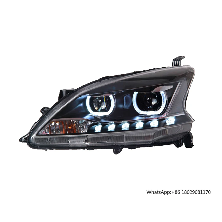 Lampu depan Led mobil penjualan pabrik lampu depan Xenon untuk Nissan Sylphy 2013-2016